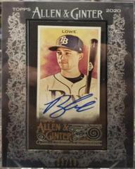 Brandon Lowe [X Black Frame] Baseball Cards 2020 Topps Allen & Ginter Mini Autographs Prices