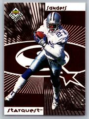 Deion Sanders [Red] Football Cards 1998 Upper Deck UD Choice Starquest Prices