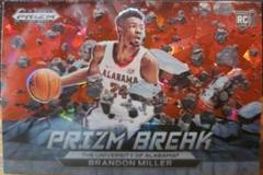 Brandon Miller [Red Ice] #8 Basketball Cards 2023 Panini Prizm Draft Picks Break Prices