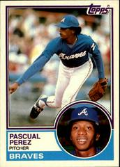 Pascual Perez #84T Baseball Cards 1983 Topps Traded Prices
