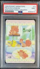 Pikachu & Rokon #23 Pokemon Sealdass Fancy Graffiti Prices