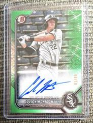 Colson Montgomery [Green Refractor] #BCMA-CM Baseball Cards 2022 Bowman Chrome Mega Box Mojo Autographs Prices