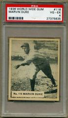 Marvin Duke #116 Baseball Cards 1936 World Wide Gum Prices