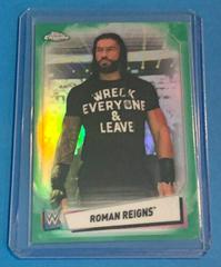 Roman Reigns [Green Refractor] Wrestling Cards 2021 Topps Chrome WWE Prices