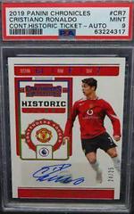 Cristiano Ronaldo [Autograph] Soccer Cards 2019 Panini Chronicles Contenders Historic Ticket Prices
