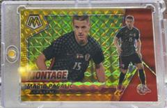 Mario Pasalic [Gold] Soccer Cards 2021 Panini Mosaic Road to FIFA World Cup Montage Prices