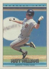 Matt Williams #135 Baseball Cards 1992 Donruss Prices