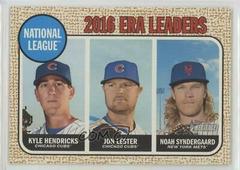 Kyle Hendricks,  Jon Lester,  Noah Syndergaard #7 Baseball Cards 2017 Topps Heritage Prices