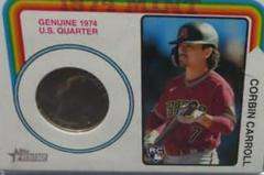 Corbin Carroll [Quarter] Baseball Cards 2023 Topps Heritage 1974 Mint Relics Prices