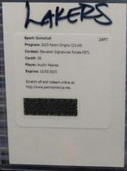 Austin Reaves [Purple FOTL] #38 Basketball Cards 2023 Panini Origins Elevation Signature Prices