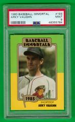 Arky Vaughn #193 Baseball Cards 1980 Baseball Immortals Prices
