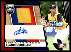Leandro Romero #DMS-LR Baseball Cards 2022 Panini Elite Extra Edition DPL Material Signatures Prices