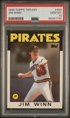Jim Winn #489 Baseball Cards 1986 Topps Tiffany Prices