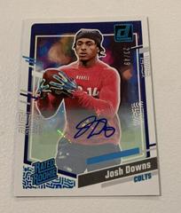 Josh Downs [Autograph] #25 Football Cards 2023 Panini Donruss Rated Rookies Portrait Prices