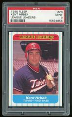 Kent Hrbek Baseball Cards 1986 Fleer League Leaders Prices