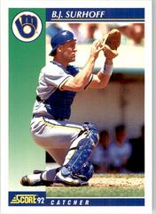 B.J. Surhoff #78 Baseball Cards 1992 Score Prices