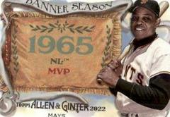 Willie Mays Baseball Cards 2022 Topps Allen & Ginter Banner Seasons Prices