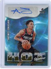Anfernee Simons Basketball Cards 2022 Panini Hoops Hot Signatures Prices