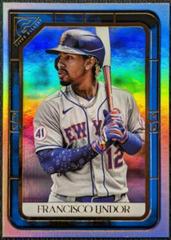 Francisco Lindor [Blue] #104 Baseball Cards 2021 Topps Gallery Prices
