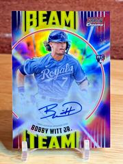 Bobby Witt Jr. [Red] #BTA-BW Baseball Cards 2022 Stadium Club Chrome Beam Team Autographs Prices
