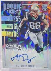 A.J. Derby [Autograph Cracked Ice Ticket] #244 Football Cards 2016 Panini Contenders Prices