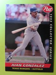 Juan Gonzalez #23 Baseball Cards 1993 Post Cereal Prices