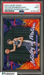 Victor Wembanyama [Jade] #12 Basketball Cards 2023 Panini Court Kings Artistry in Motion Prices