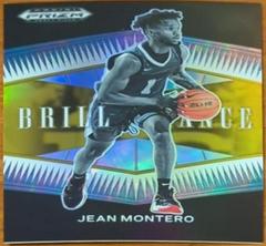 Jean Montero [Gold] #BR-JM Basketball Cards 2022 Panini Prizm Draft Picks Brilliance Prices
