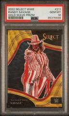 Macho Man Randy Savage [Gold Wave] Wrestling Cards 2022 Panini Select WWE Prices