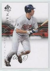 Joe Mauer #68 Baseball Cards 2008 SP Authentic Prices