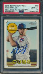 Kris Bryant #KB Baseball Cards 2018 Topps Heritage Real One Autographs Prices