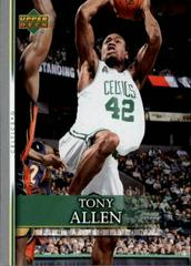 Tony Allen #85 Basketball Cards 2007 Upper Deck First Edition Prices