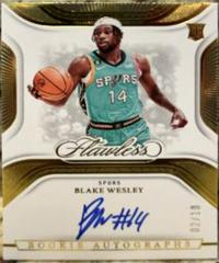 Blake Wesley #29 Basketball Cards 2022 Panini Flawless Rookie Autograph Prices
