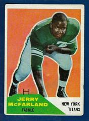Jerry McFarland Football Cards 1960 Fleer Prices