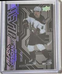Matias Maccelli Hockey Cards 2022 SPx UD Black Obsidian Rookies Prices