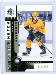 David Farrance Hockey Cards 2021 SP Authentic 2001-02 Retro Future Watch Prices