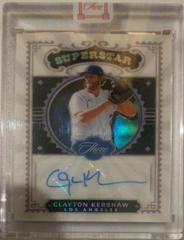 Clayton Kershaw [Silver] Baseball Cards 2022 Panini Three and Two Superstar Signatures Prices