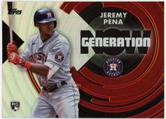 MLB 2022 Topps Update Chrome Jeremy Pena Trading Card USC126 [Rookie Debut]