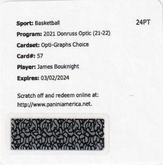 James Bouknight [Choice] Basketball Cards 2021 Panini Donruss Optic Opti Graphs Prices