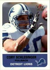 Cory Schlesinger [Tiffany] #112 Football Cards 2002 Fleer Prices