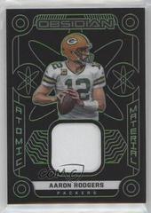 Aaron Rodgers [Green] Football Cards 2022 Panini Obsidian Atomic Material Prices