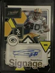 Donald Driver Football Cards 2022 Panini Prestige Signage Prices
