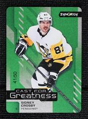 Sidney Crosby Hockey Cards 2021 Upper Deck Synergy Cast for Greatness Prices