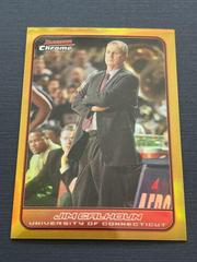 Jim Calhoun [Gold Refractor] Basketball Cards 2006 Bowman Chrome Prices