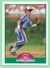 Spike Owen #13T Baseball Cards 1989 Score Traded Prices