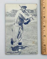 Edward W. Brown [Postcard Back] Baseball Cards 1928 Exhibits Prices