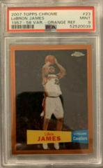 LeBron James [1957 Orange Refractor] Basketball Cards 2007 Topps Chrome Prices