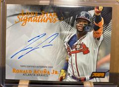 Ronald Acuna Jr. [Orange] #LSS-RA Baseball Cards 2022 Stadium Club Lone Star Signatures Prices
