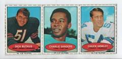 Charlie Sanders, Chuck Howley, Dick Butkus [Hand Cut Panel] Football Cards 1971 Bazooka Prices