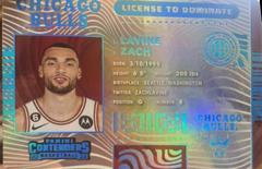 Zach LaVine #4 Basketball Cards 2022 Panini Contenders License to Dominate Prices